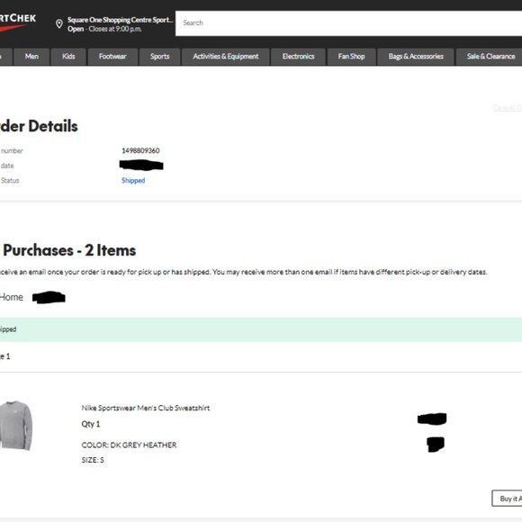 Nike Sportswear Men's Club Sweatshirt Grey - Picture 4 of 4